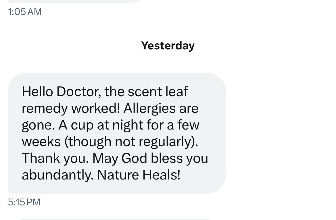 HerbalistChief's tweet photo. Allergic rhinitis treated successfully. 

Nature heals. https://t.co/QQcuRdBmEs