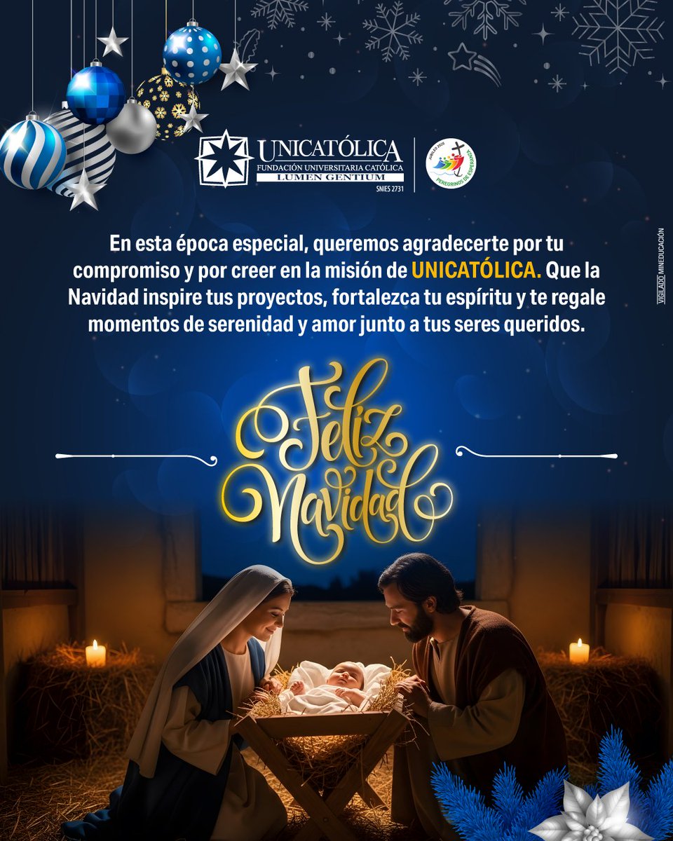 En esta Navidad, celebramos los valores que nos unen: amor, solidaridad y esperanza 🎄👨‍👩‍👧‍👦✨

En Unicatólica celebramos esta época especial con gratitud por cada logro alcanzado juntos y con esperanza hacia el futuro que construimos día a día.