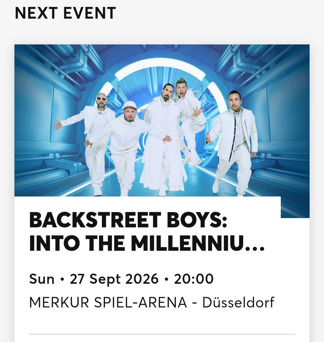 Elise_tje's tweet photo. It's really happening! 🥹 Two nights in golden circle! See you there!!! 🤩❤️ @backstreetboys @nickcarter @kevinrichardson @aj_mclean @howied @brian_littrell
#IntoTheMillenium #HomecomingLiveInGermany https://t.co/7xPXDy80iA
