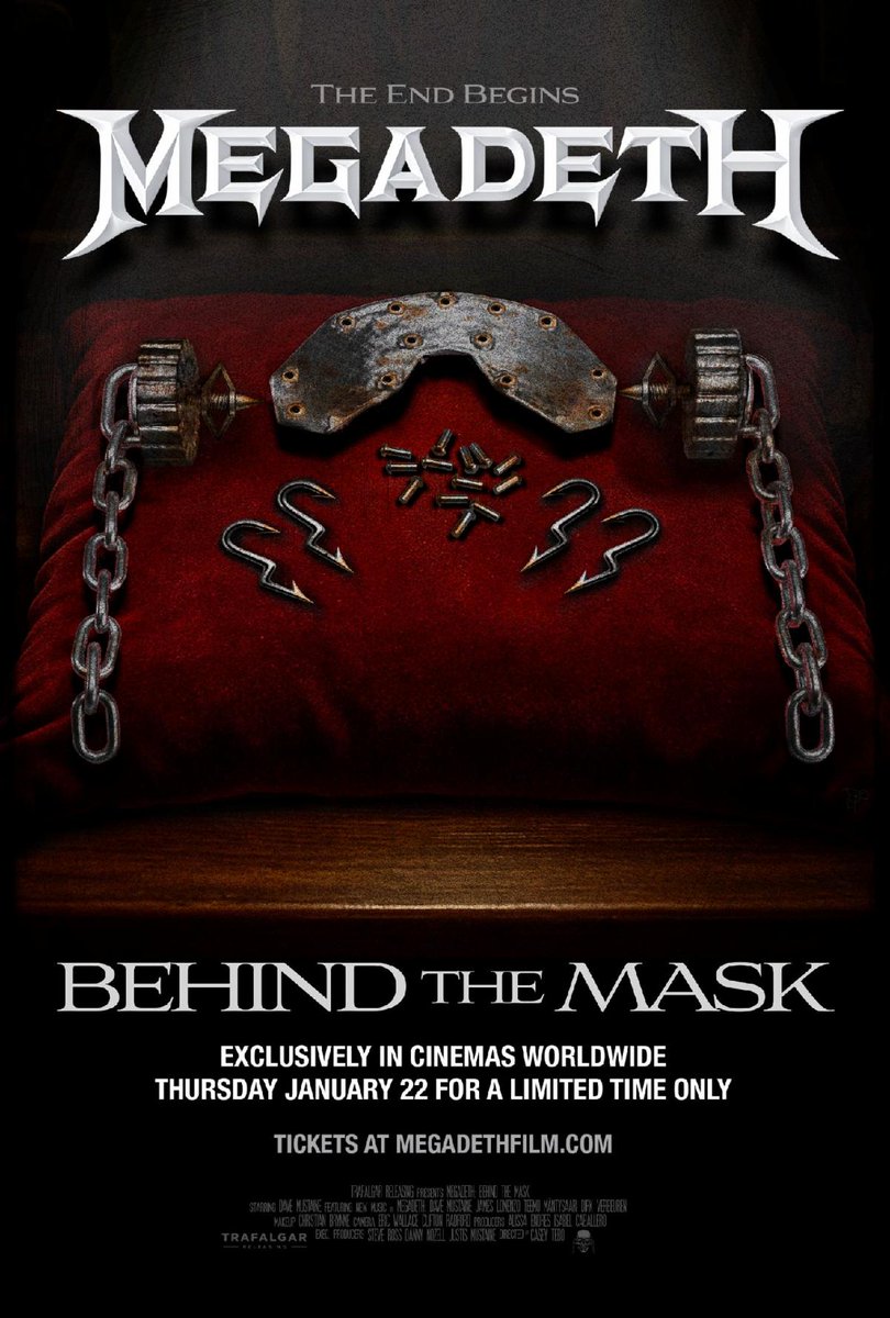 Brand New <a href="/Megadeth/">Megadeth</a>: BEHIND THE MASK Trailer
This movie chronicles 40 years of #Megadeth Metal!
Look for it on the big screen January 22nd!
musicinsidermagazine.com/brand-new-mega…
