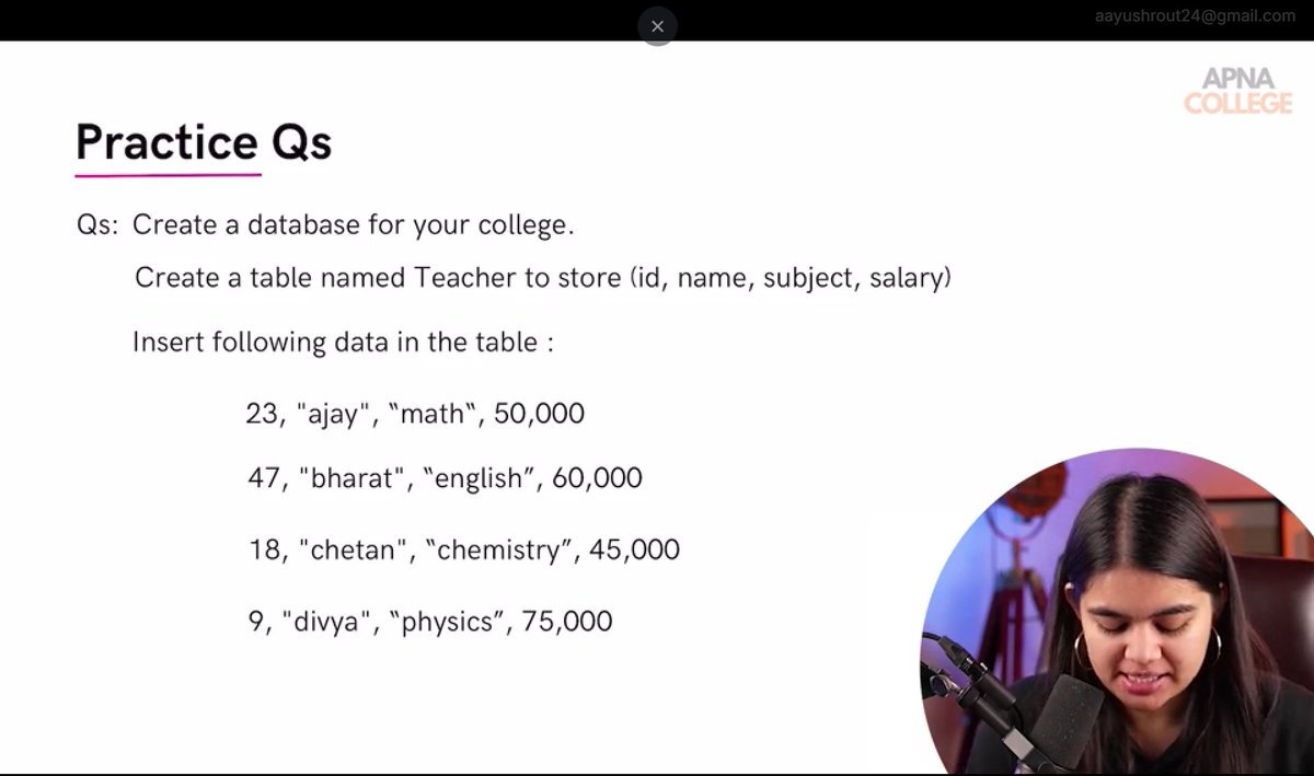 aayuu_24's tweet image. #Day96 — SQL Deep Dive 💻✨
Small steps, daily progress.
Today I learned:
▫ SQL Clauses
▫ UPDATE / DELETE
▫ ALTER / TRUNCATE
solved practice problems 🔍
The consistency is paying off. 🌱
#CodingJourney #100DaysOfCode #SQLPractice