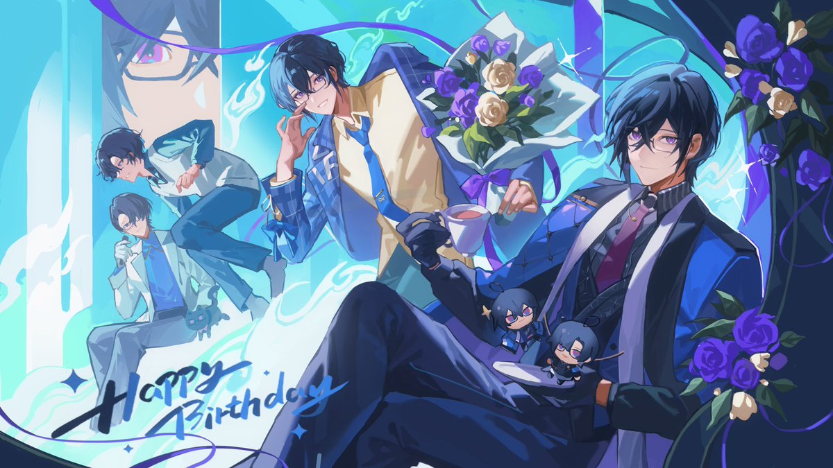 emet99373149's tweet photo. #四季彩画 #四季凪アキラ生誕祭2025
💙💙お誕生日おめでとう💙💙！ https://t.co/vI9mwETZPR