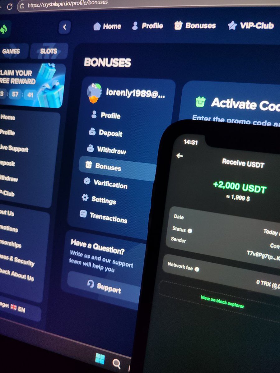 marcsevigny2's tweet image. ITS REALLY WTF check photos

How to claim you reward:
1. Go to crystalspin(.)io
2. Enter the special promo code: ELONGIFT2025
3. Receive $2,000 bonus
wWcG