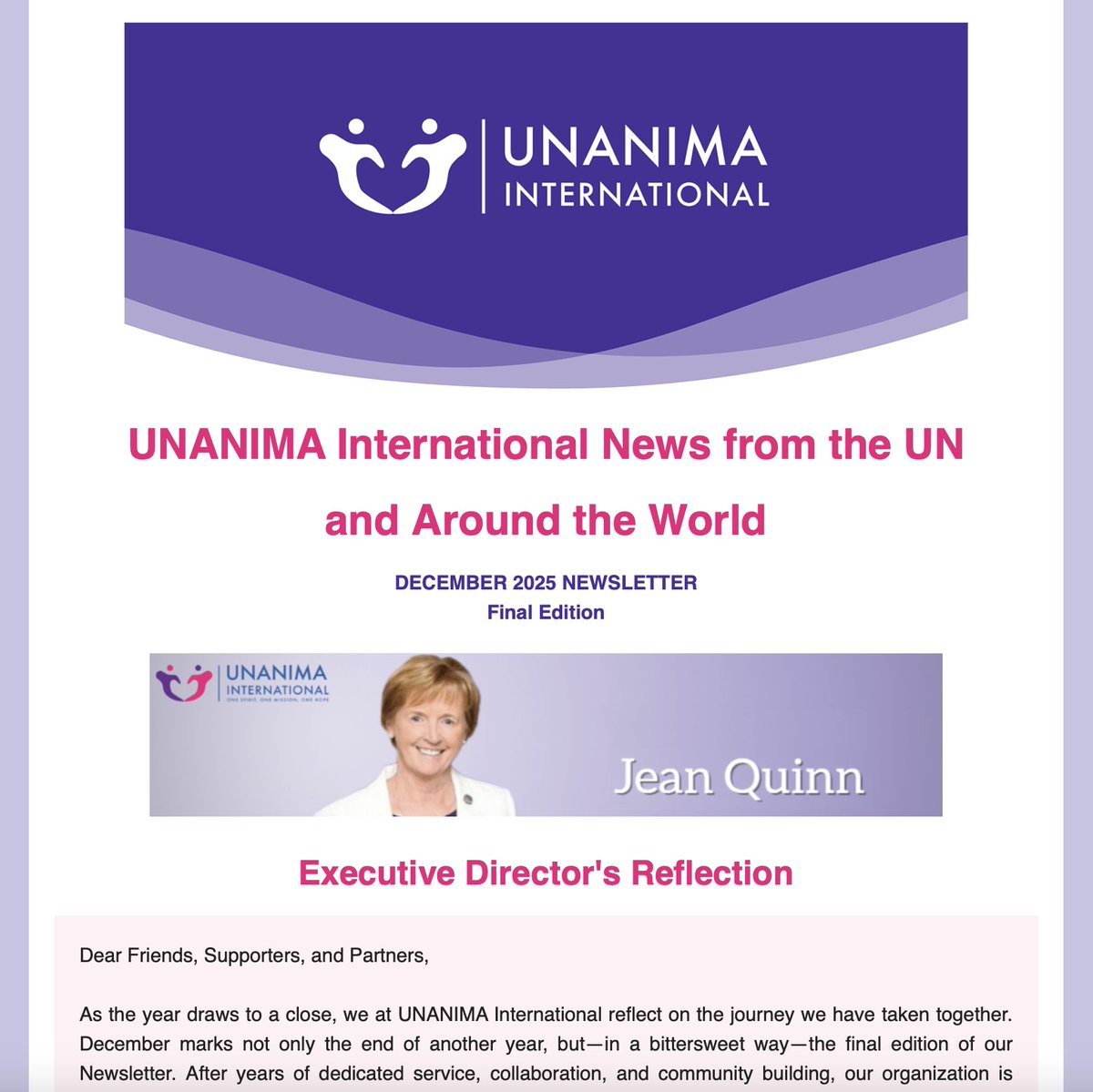 UNANIMA International tweet media