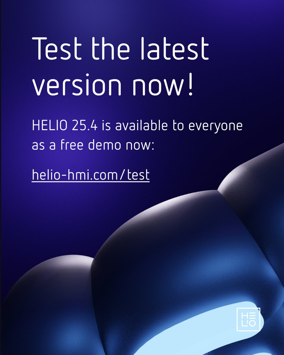 hmiproject's tweet photo. We’ve saved the best for last: the final release of 2025, HELIO 25.4 finally brings the long-awaited SDK and with it the possibility to create your own functions, controls, or page types for HELIO.
Test HELIO now: https://t.co/x7LgbKa07j https://t.co/uAS4U2q62r
