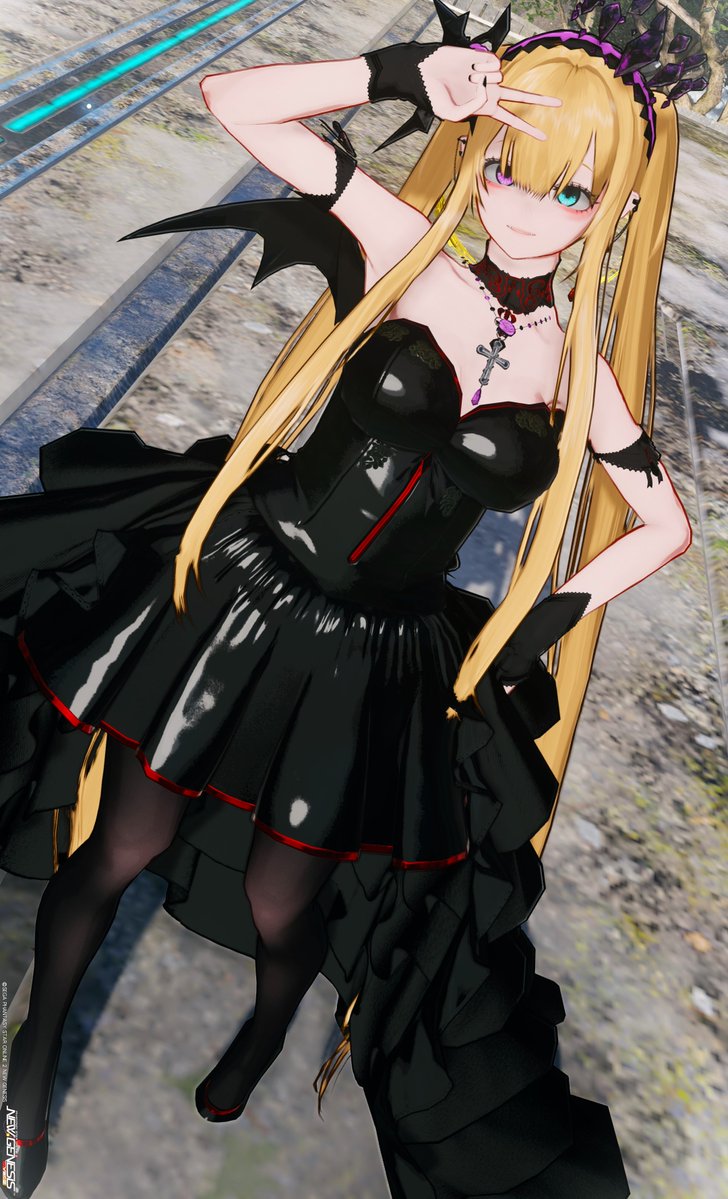 rule_rosePSO2's tweet image. マリアージュドレス🦇
同じ服に見えないゾ 
#PSO2NGS_S︎S