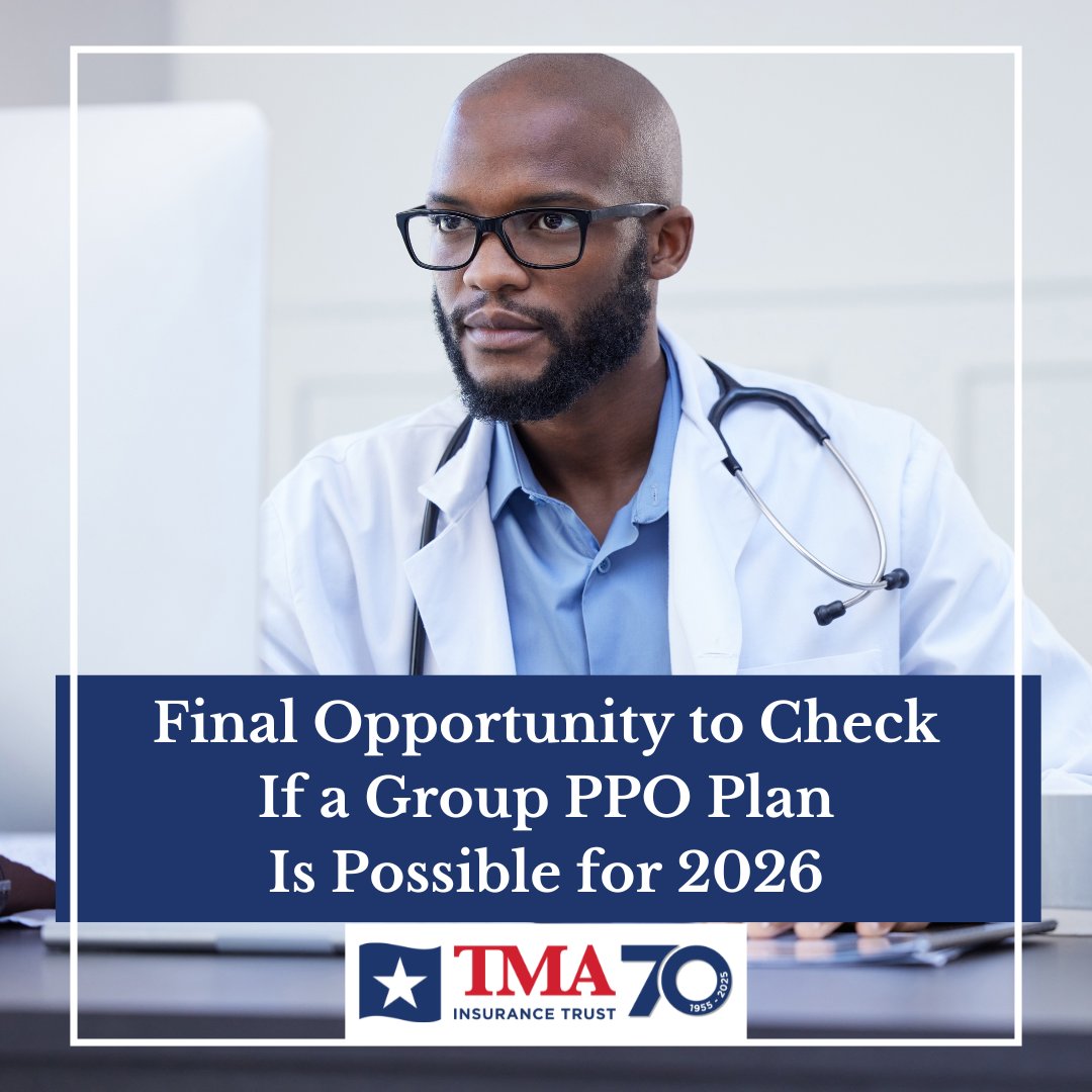 BexarCountyMed's tweet image. Open Enrollment ends soon. As renewal costs rise, physicians are turning to us for no-cost help reviewing limited-time group PPO plan options. Find out why. #grouphealth #texmed

tmait.org/blog/final-opp…