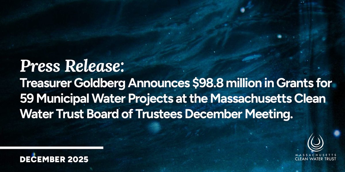 Massachusetts Clean Water Trust tweet media