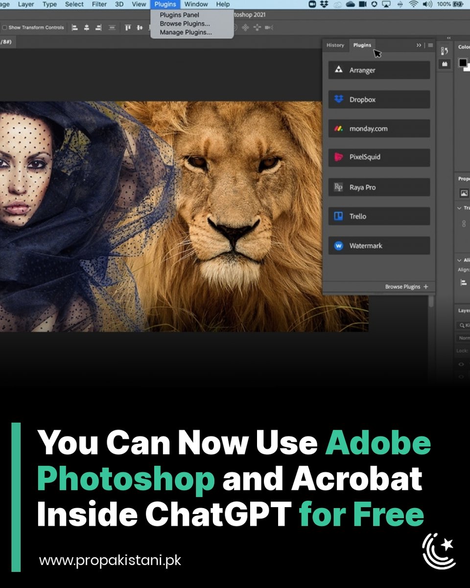 ProPakistaniPK's tweet image. ChatGPT is REALLY trying to become an everything in one place app. 

Read More:  propakistani.pk/2025/12/11/you… 

#ChatGPT #Photoshop #AdobePhotoshop #Adobe