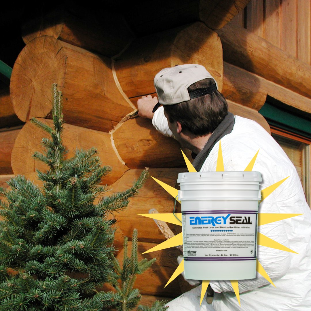Is your log home a little drafty this winter? ❄️🌬️
Seal it right with Perma-Chink Systems’ Energy Seal—our top textured log sealant for gaps up to 1 inch.
Perfect for log walls, siding, joints, corners, windows &amp; doors.
Order: store.permachink.com/p-45-energy-se…