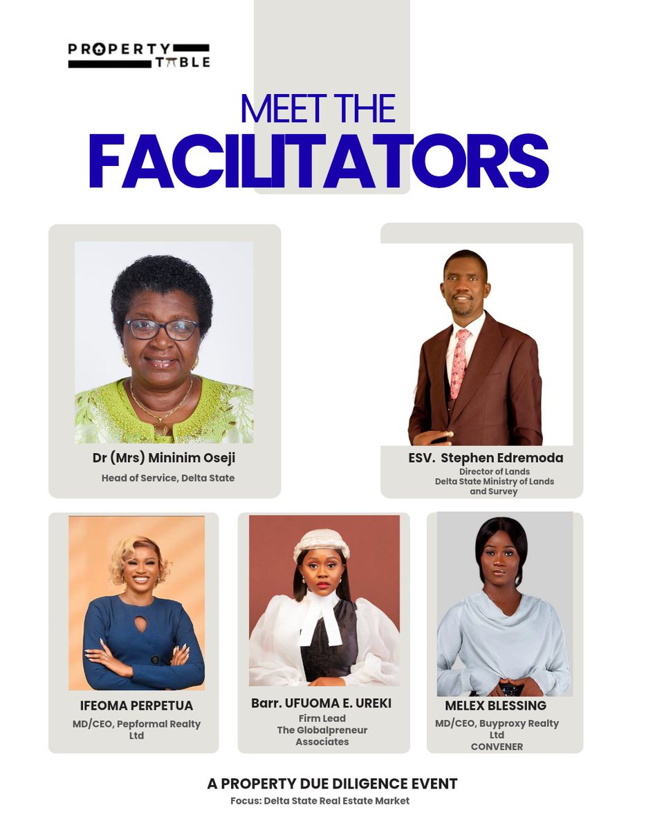 2 hrs to go 🔥🔥
Join us for expert tips on buying genuine properties in the Asaba real estate market. 
7pm tonight.