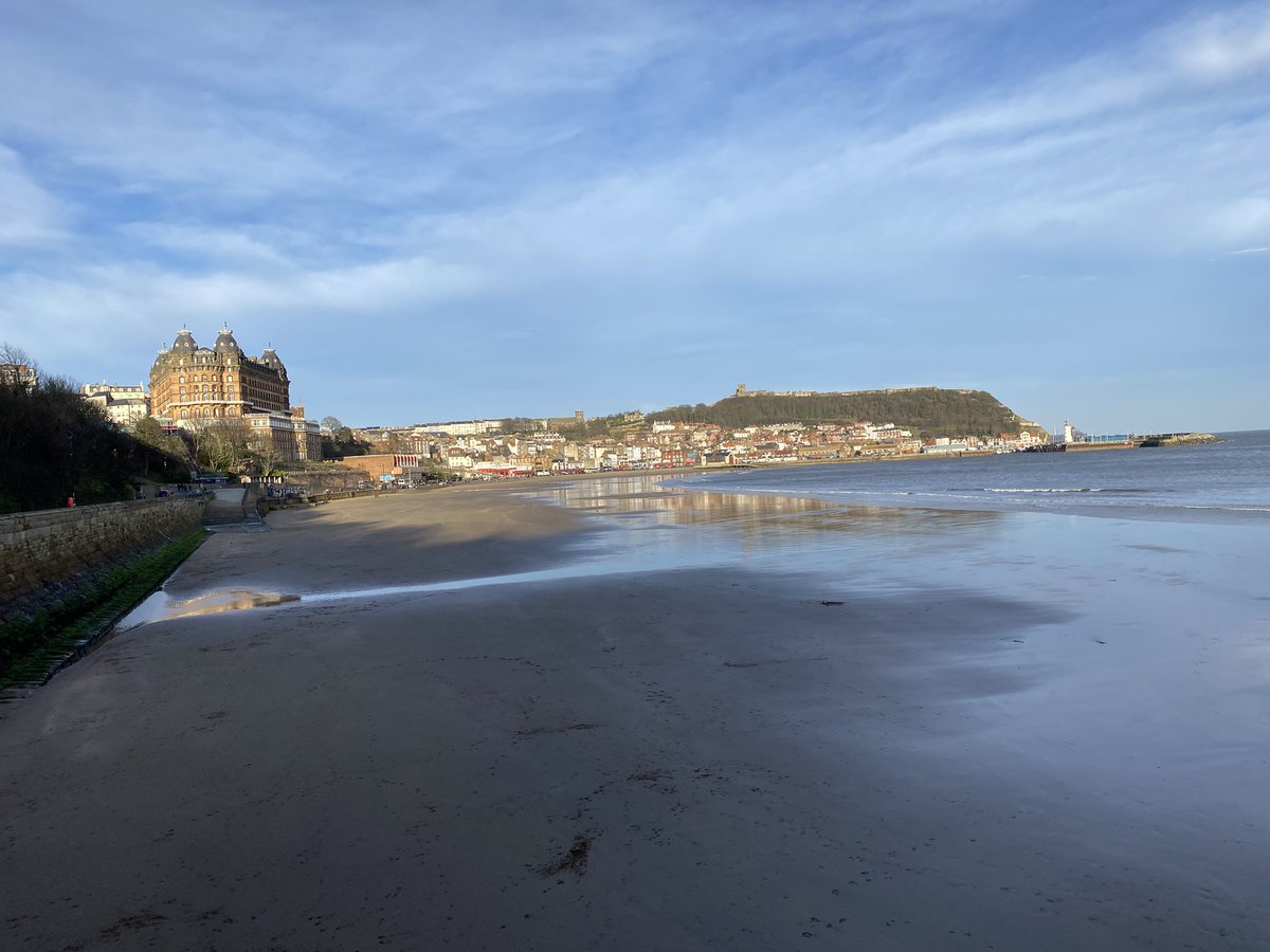 What a beautiful day here on the Yorkshire Cosst #Scarborough