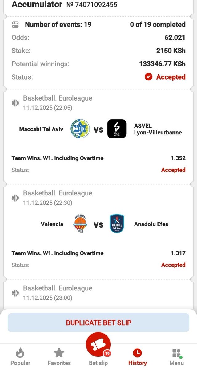 chronicle_tips's tweet image. 🟢TOPBET
💥BASKETBALL 🏀 STRAIGHT WINS 
🎯62 ODDS 

     NEW ACCOUNTS🔰🔰🔰
REG📲
  tinyurl.com/TOPBET-DBO
#Promocode 👉DBO 
#Boookingcode👉TAT8B
App LinK: tinyurl.com/APP-TOPBET-DBO
           Telegram 🔰🔰
t.me/Simba_only_3_5
#GOODLUCK💚💚💚