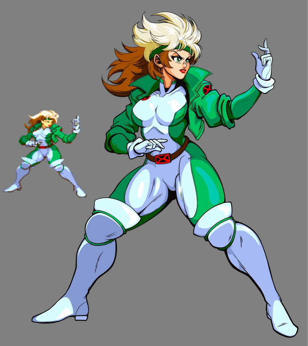 MilkCrateComics's tweet photo. Rogue: Marvel vs Capcom 2 Redraw https://t.co/HaBa6LDGLU