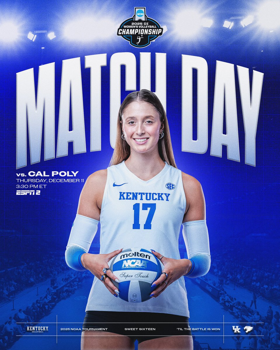 KentuckyVB's tweet image. Sweet 16 showdown🔜

#WeAreUK x #BBN