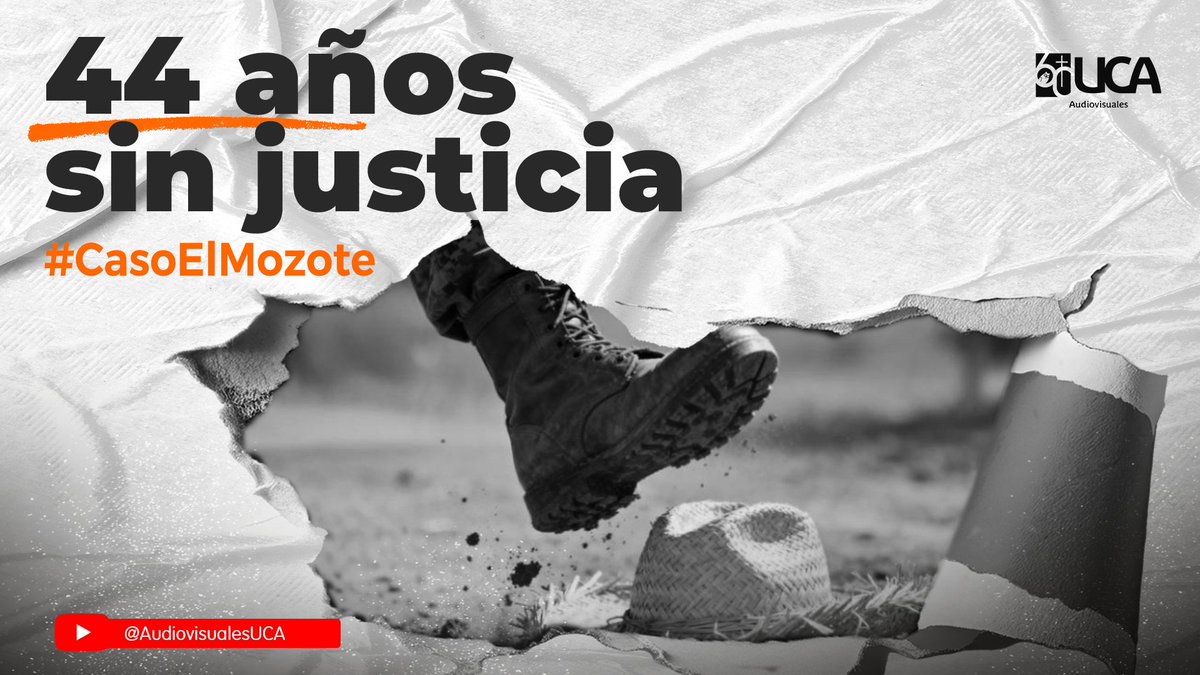 ‼️El Mozote no se olvida: Te invitamos a conmemorar este capítulo de nuestra historia y a mantener viva la lucha a través de la memoria histórica.
No te pierdas nuestras producciones que acompañan a este caso en nuestro YouTube: youtube.com/playlist?list=…
#ElMozote #ElSalvador