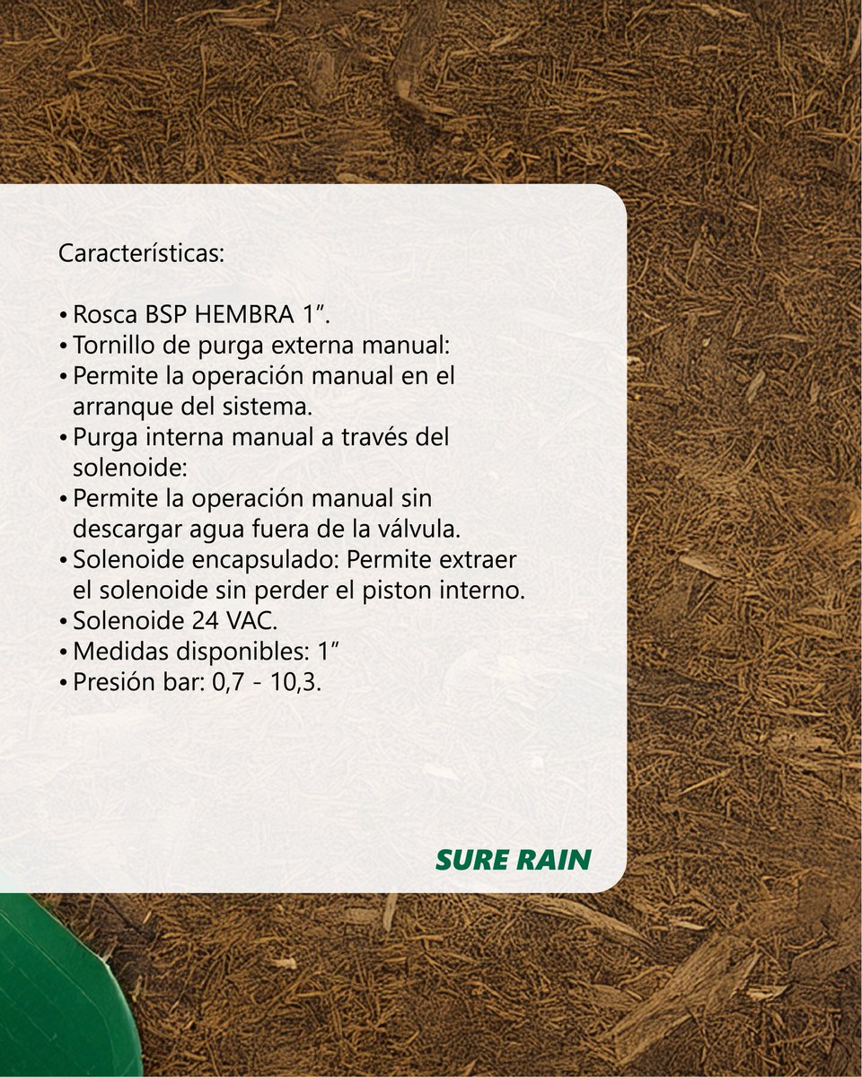 SureRain's tweet image. 💦 Válvula Solenoide K-Rain Pro 150

Una opción confiable para quienes buscan precisión y estabilidad en sus sistemas de riego. Su diseño profesional y construcción robusta garantizan un funcionamiento seguro.