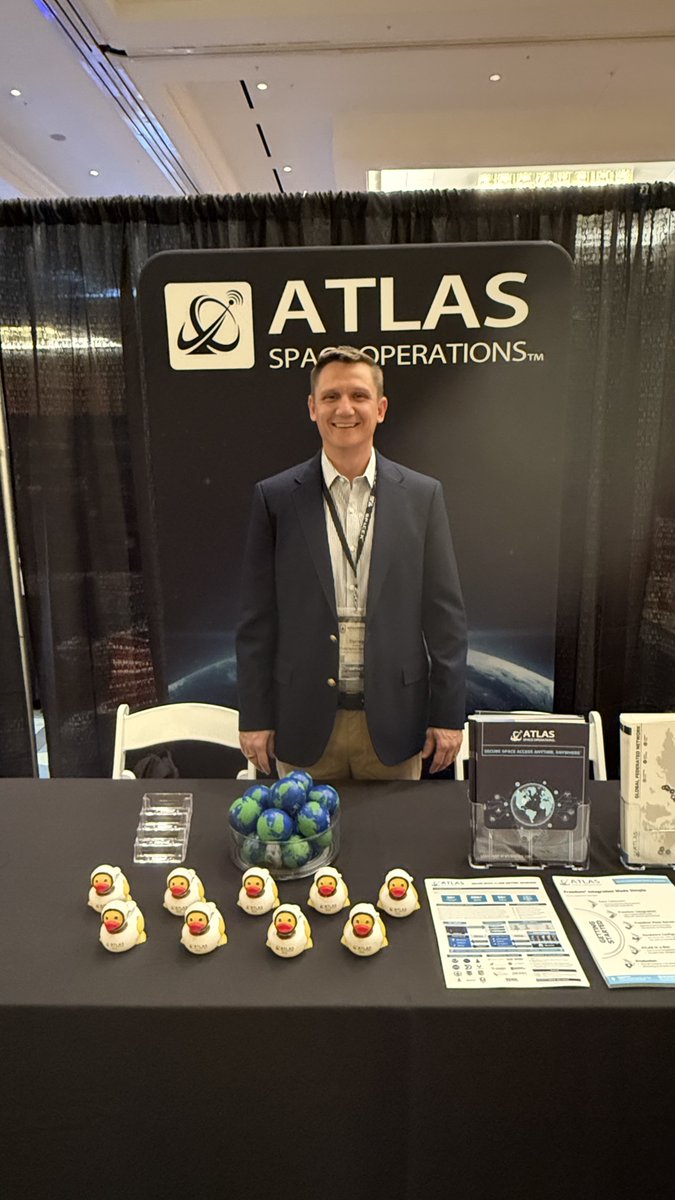 AtlasSpace's tweet image. We're all set for a great week at SFA Spacepower Conference in Orlando. Stop by Booth LP9 to see what Freedom GSaaS can do for your mission!

#SPC25 #SpacepowerConference #SFA #Orlando