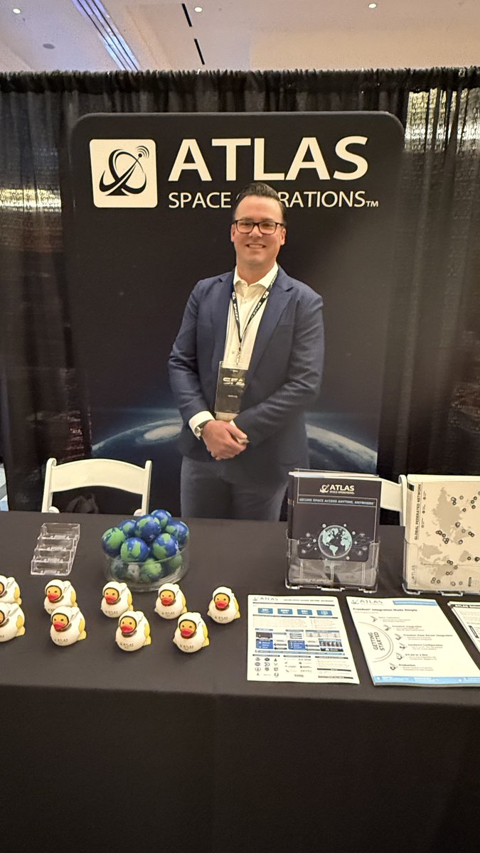 AtlasSpace's tweet image. We're all set for a great week at SFA Spacepower Conference in Orlando. Stop by Booth LP9 to see what Freedom GSaaS can do for your mission!

#SPC25 #SpacepowerConference #SFA #Orlando