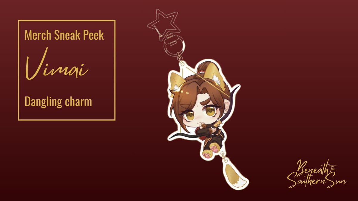 fengxinzine's tweet image. We're excited to reveal a merch sneak peak today from @_vimai! 🌞 We all need this keychain of cutiepie Feng Xin hanging from his bow 🏹