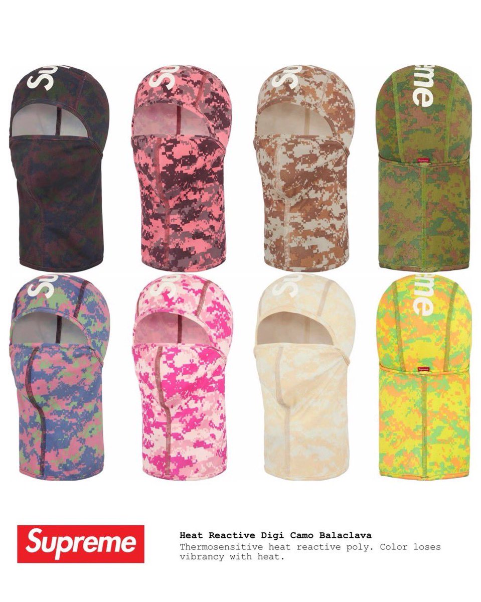 Supreme 25FW Week16 熱反応で色が変わるデジタルカモフラージュ