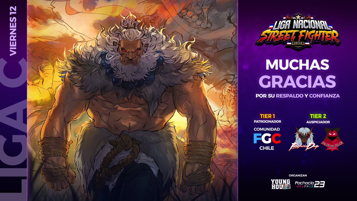 Pochoclo23's tweet image. Mañana Viernes 12 de Diciembre, Liga C, Fecha #4 #LNSF, la que es posible gracias al patrocinio de Comunidad FGC Chile y el auspicio de @BushidoDojoCL, junto con @salondeldolor ¡Muchas gracias por su apoyo y confianza! ❤️

Nos vemos este viernes desde las 20:00 hrs!! 😊