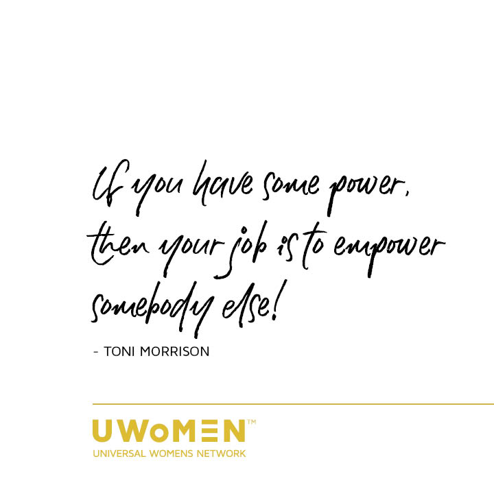 If you have some power, then it is your job to empower somebody else! #quote
#SupportHER