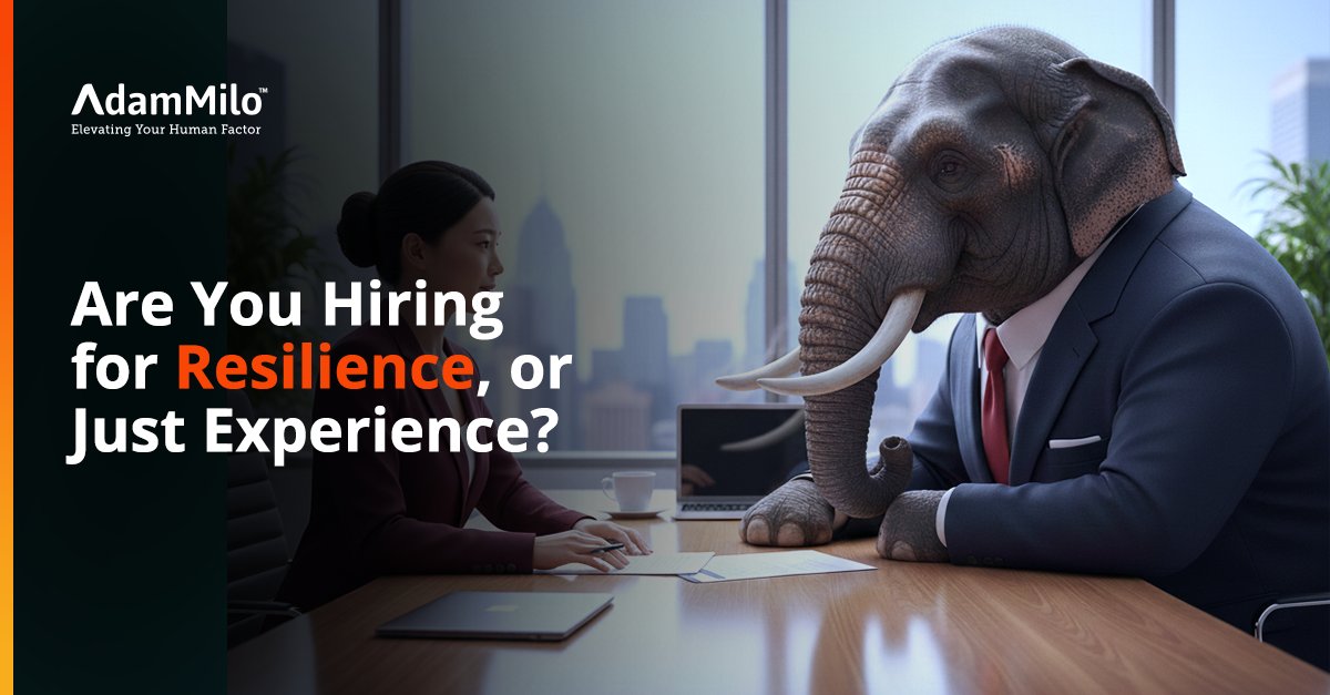 AdamMiloTech's tweet photo. 💪 Are You Hiring for Resilience, or Just Experience?

Workplace stress affects over 80% of employees and costs billions.
Are you hiring people who can handle pressure, or just those with polished résumés?

At Adam Milo, resilience isn’t a soft skill, it’s a strategic advantage.
Our assessments identify candidates who adapt, recover, and thrive when challenges arise.

Strong teams aren’t built on talent alone, they’re built on resilience.
💡 https://t.co/nAixHfjfoA

#WorkplaceWellbeing #SmartHiring #Resilience #EmployeeWellbeing #TalentAssessment #FutureOfWork #AdamMilo