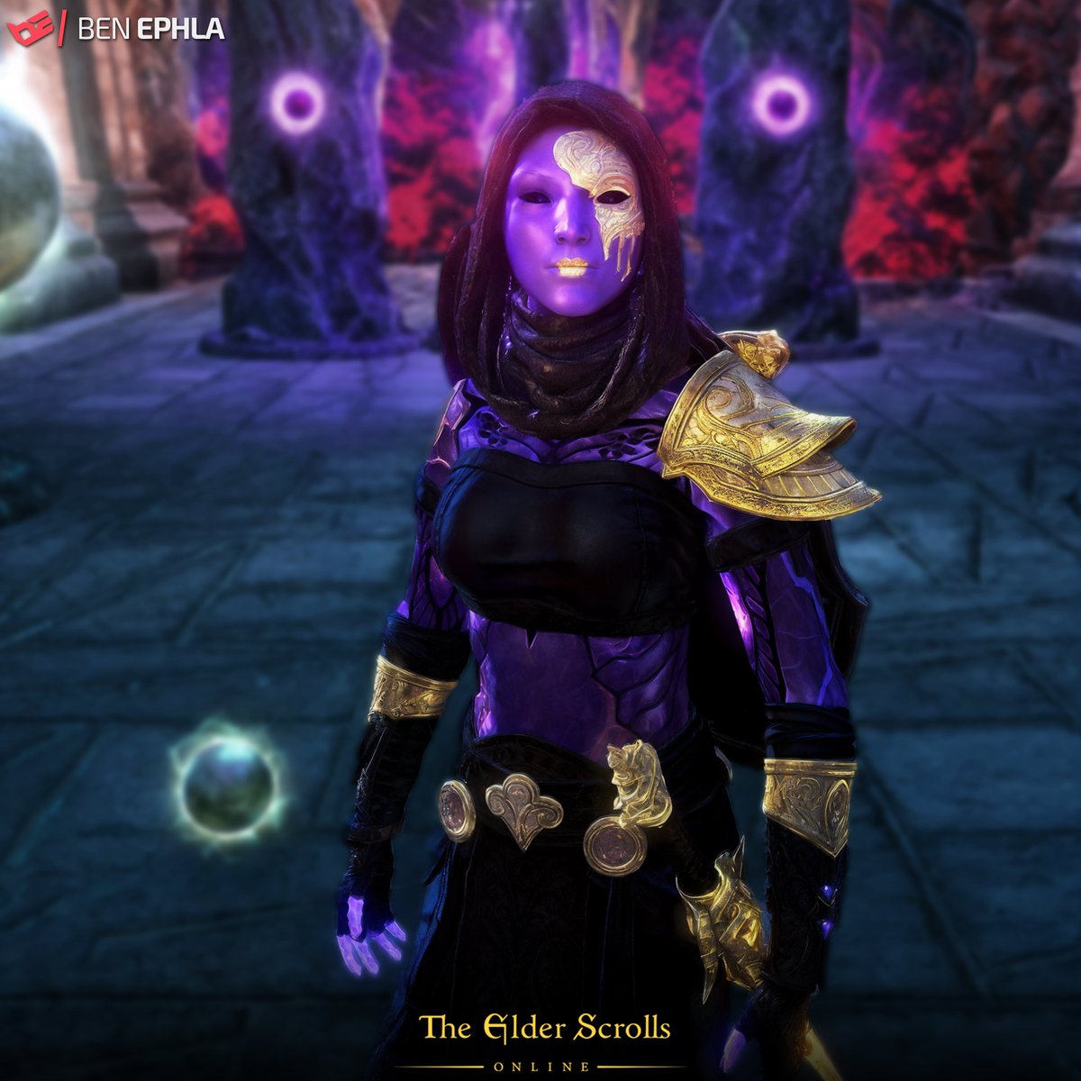 BenEphla's tweet image. @bethesda_ESP @Bethesda_UK @Bislobo_ @wagonmaker4 Been a while since I made a new fashion outfit!  New drip, The Golden Reveller #ESOFashion #ElderScrollsOnline #BenEphla