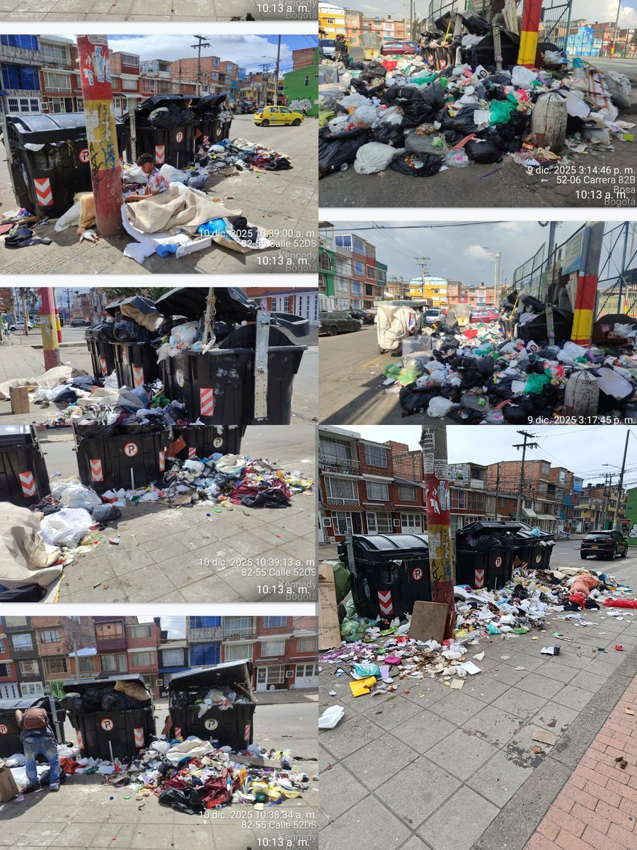 alejolopez84's tweet photo. Así lucen el sur occidente de la ciudad en la localidad de Kennedy, lleno de basura,  además de no tener semáforos en funcionamiento por varios días, el olvido total, que está pasando? @CarlosFGalan @Uaesp @GobiernoBTA @Citytv @Alcaldiakennedy https://t.co/aYZFfHFWTQ