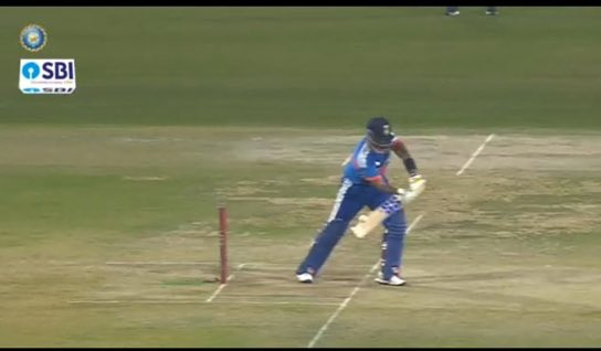 Suryakumar Yadav dismissed for 5 of 4 balls.

- India are now 32-3