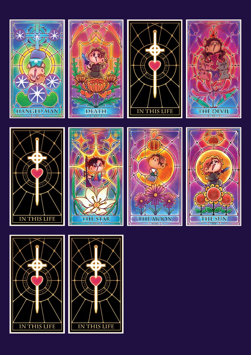 The #WarriorNun tarot series's oldies squad has arrived!! 🧓🧓🧓
- Adriel the fake emperor, with black daliah flowers
- Reya the sus empress, with white lily
- Duretti the fried hierophant, with golden roses
And the process so far too!! ✨✨✨