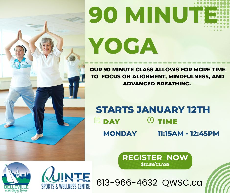 Time flies when you're having fun! Try this 90 minute yoga class to really relax into your poses and take your time transitioning from one posture to another. ow.ly/V9VM50XBmfI