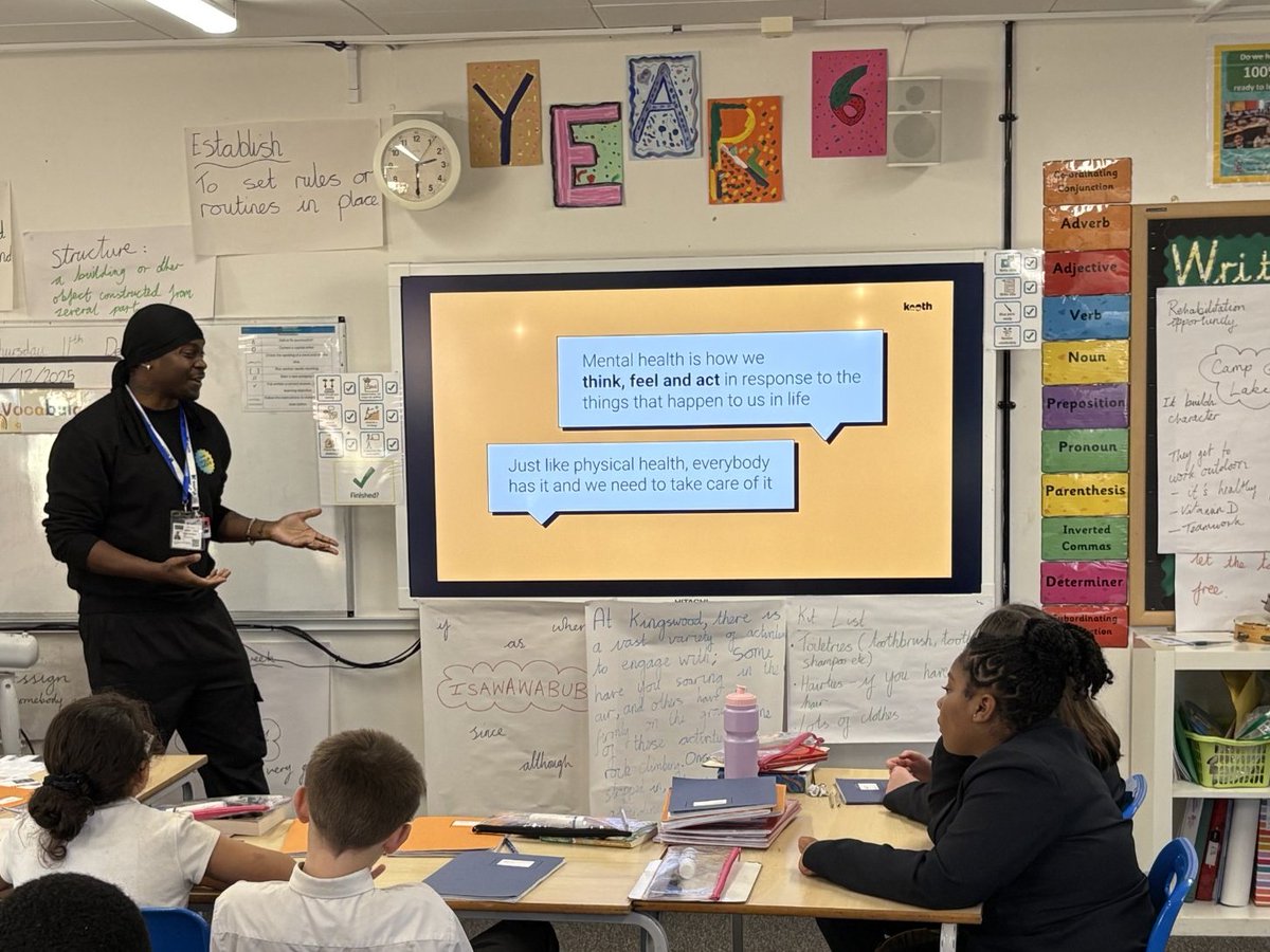 A huge thank you to Stefan from Kooth for the mental health and wellbeing assembly today. Our Year 5 and Year 6 pupils gained a lot from the session and left feeling confident about where to find support and how to look after their wellbeing #ProudToBeHaberdashers <a href="/HabsSladeGreen/">Haberdashers' Slade Green Primary</a>
