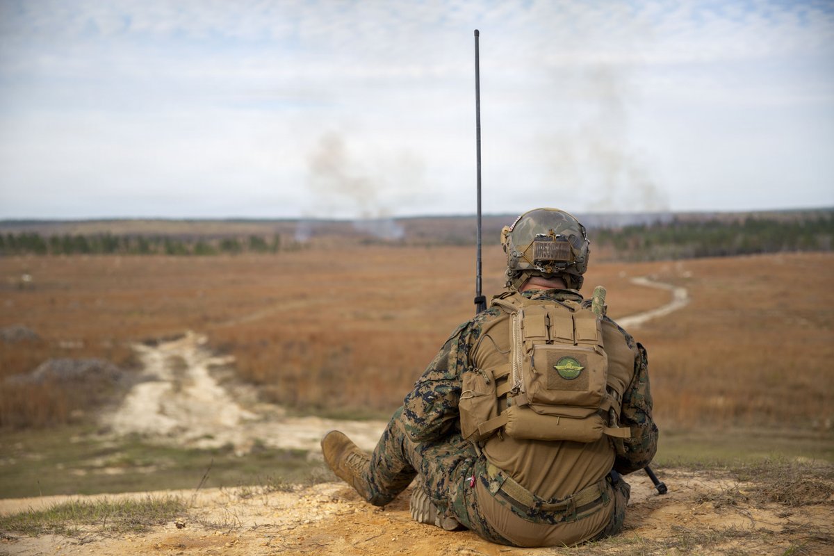 marforres's tweet photo. Marines with MARFORRES execute a tactical air-control party exercise at Rattlesnake Range, Hattiesburg, MS., Dec. 2โ3, 2025. #USMC #MARFORRES #TACP #AirSupport #Marines https://t.co/55bDJeM2BV