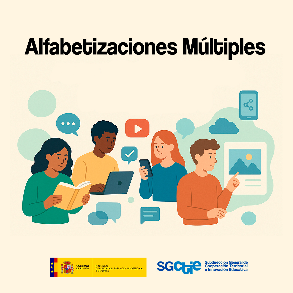 🎯Potenciar la lectura, la escritura, el pensamiento crítico y la competencia digital forma parte del trabajo diario en los centros

🔎Conoce todas las iniciativas sobre #AlfabetizacionesMúltiples de <a href="/educaciongob/">Ministerio de Educación, FP y Deportes</a> para desarrollar en el aula

🔗educacionfpydeportes.gob.es/mc/sgctie/alfa…