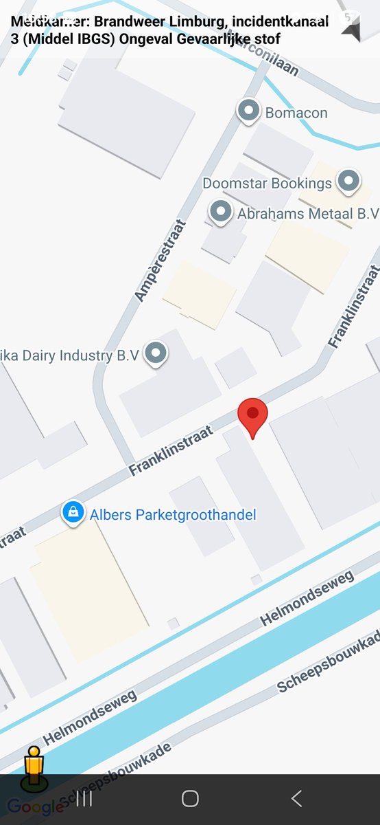 Ongeval met gevaarlijke stof in Weert