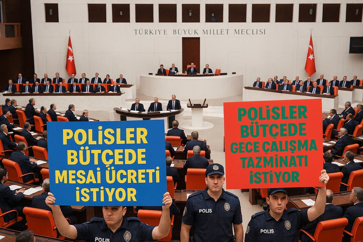 polisler yaptıkları mesainin karşılığını istiyorlar.
Emsali memurlara verilen hakları istiyorlar.
Gece çalıştıkları için gece çalışma tazminatı istiyorlar.
Ek mesai ücreti istiyorlar.

#EmniyeteİyileştirmeYapın