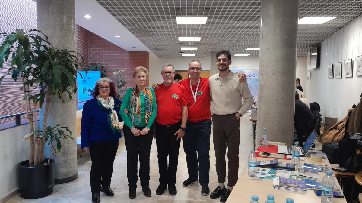 aecos_'s tweet photo. 🔔 AECOS estamos ahora mismo en el XXIX Congreso SORCOM 2025, en el Hospital Clínico San Carlos (Madrid).
📍 Tenemos mesa informativa y contamos con la presencia de nuestra Presidenta, Feli Cerezo.
¡Pasa a saludarnos si estás en el congreso! 👋
#SORCOM2025 #AECOS https://t.co/cN3YWmK9kH