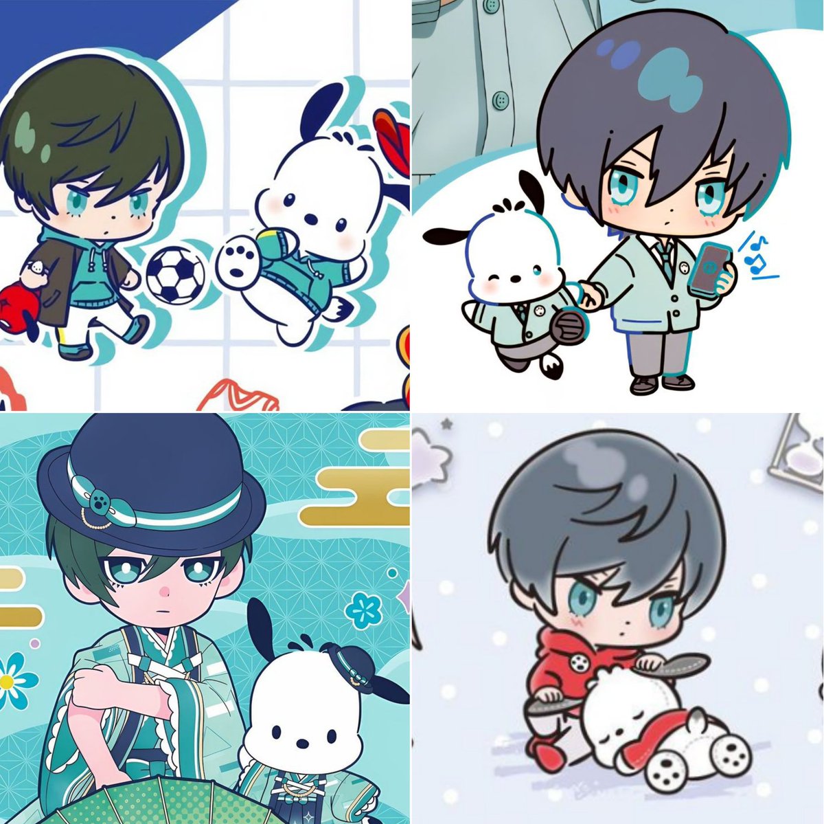Rin is such a nice big brother to pochacco 🥹