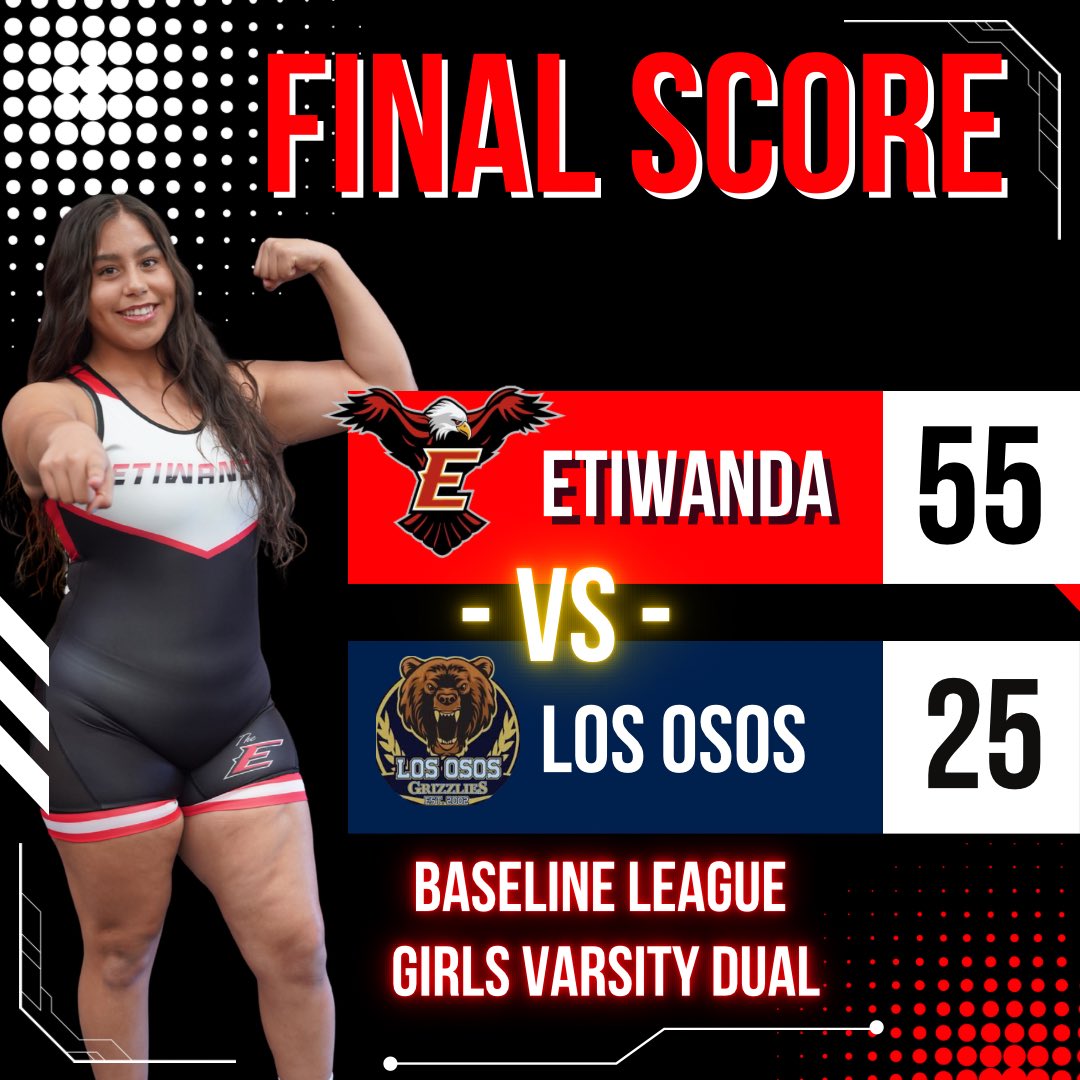TheE_Wrestling's tweet photo. Final Score vs Los Osos. 

Good start to the dual season. A lot of areas to improve on. Back to work. #reppinTheE https://t.co/s0NpFy4URD