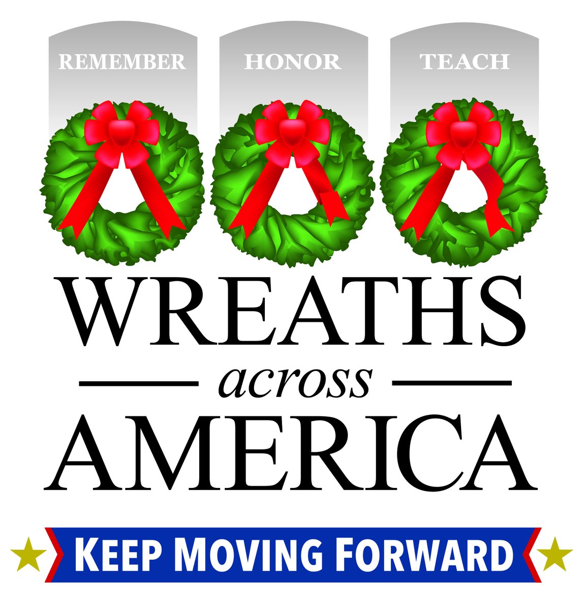 Remember, Honor, and Teach about service and sacrifice our veterans have made is the goal of Wreath’s Across America, so that the next generation understands the value of freedom.