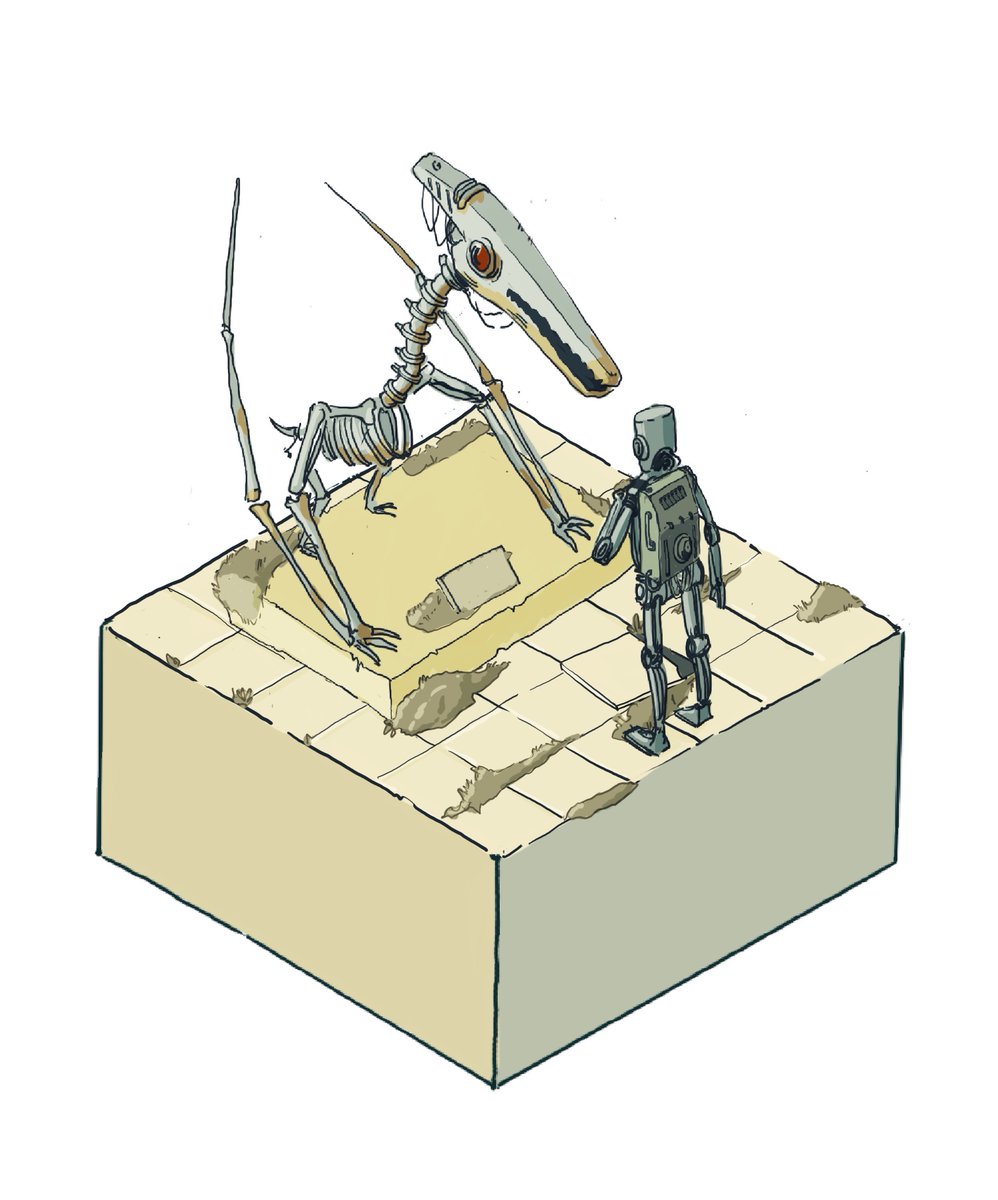Tinymagica's tweet image. Museum

#isometry #illustration #paleoart #paleontology #robots