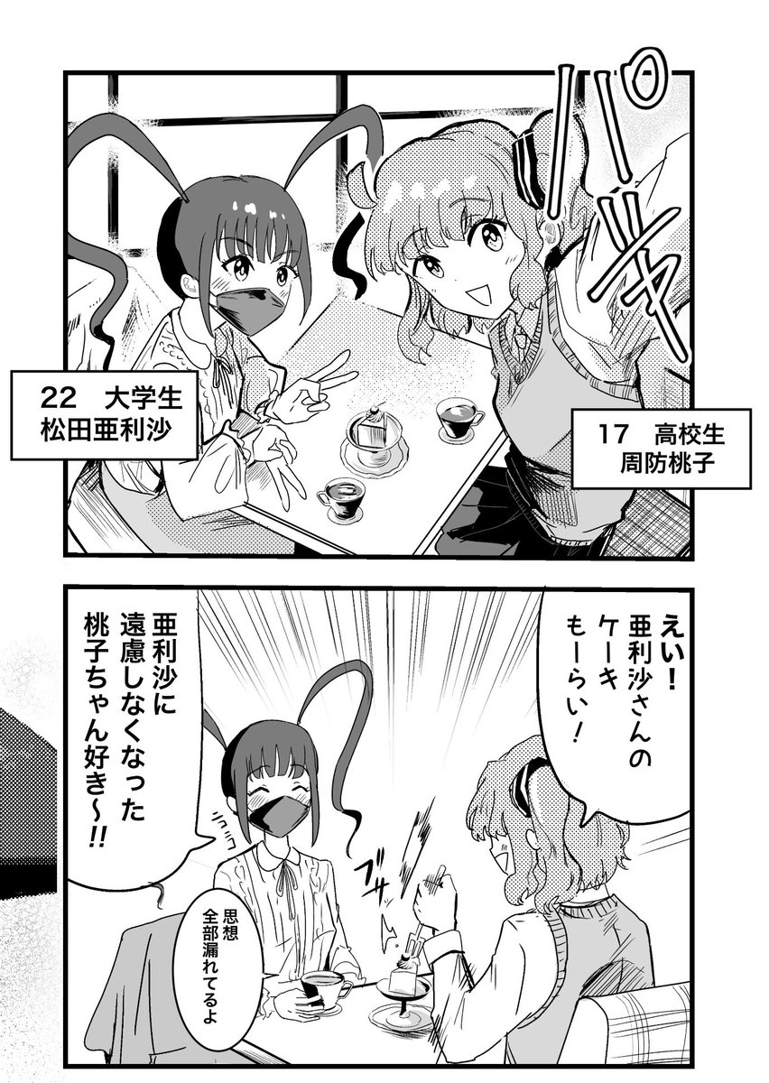 松田亜里沙22 x 周防桃子17

ありもも　(1/2)