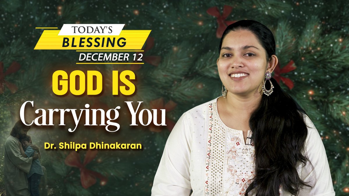 JesusCalls's tweet photo. Dr. Shilpa Dhinakaran | Dec. 12 | Today's Blessing
Hin - https://t.co/ORMs923YWi
Tam - https://t.co/AL4L6vLvUn
Tel - https://t.co/QiNLLuGm3M
Kan - https://t.co/vkPXMuDYkF
Mal - https://t.co/lmHWuO9hAr
#JesusCalls #Todayblessing #MorningPrayer https://t.co/Ilzoxgpsei