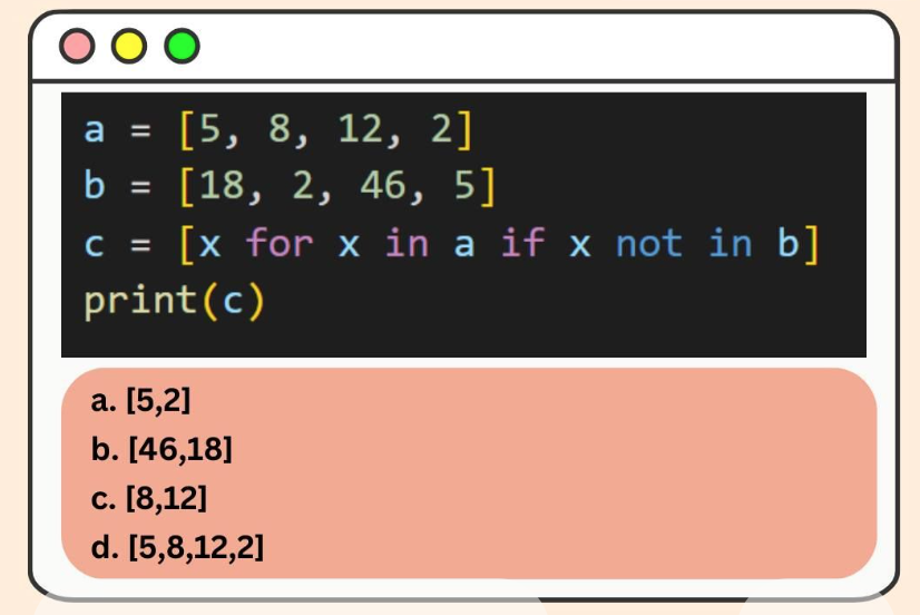 PythonPr's tweet image. Python Question / Quiz; What is the output of the following Python code, and why? Comment your answers below!