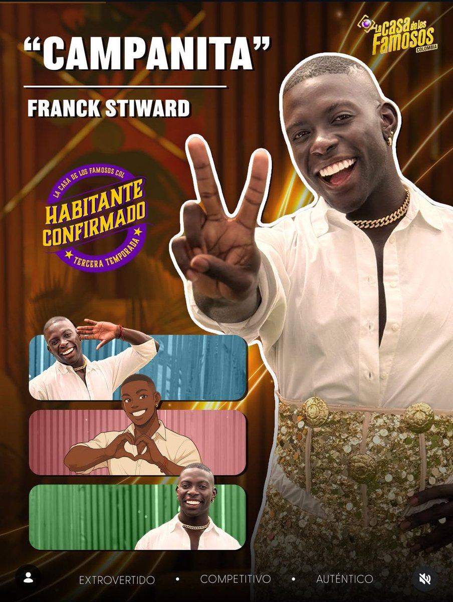 CAMPANITA es el SEGUNDO HABITANTE CONFIRMADO para #LaCasaDeLosFamososCol! 🔥