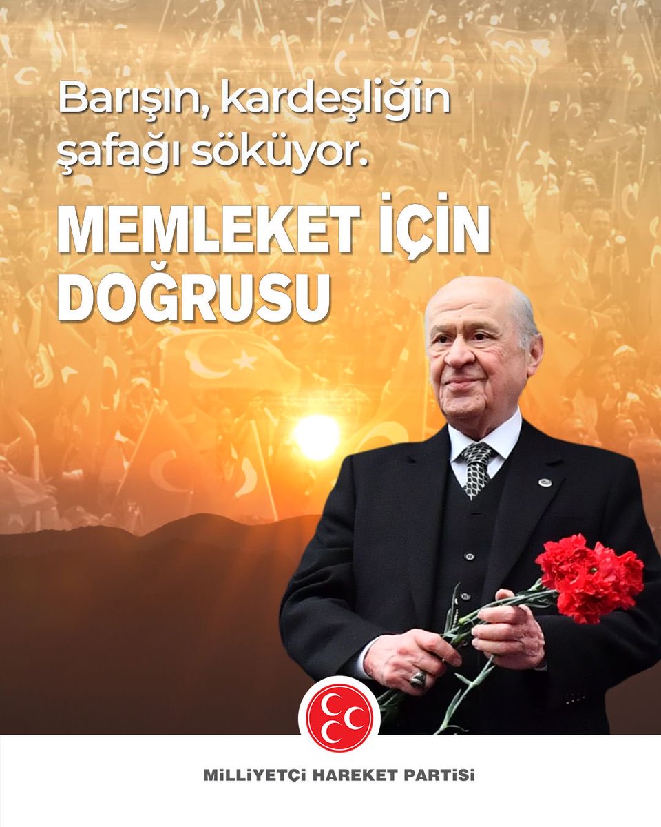Barışın, kardeşliğin şafağı söküyor.

MEMLEKET İÇİN DOĞRUSU