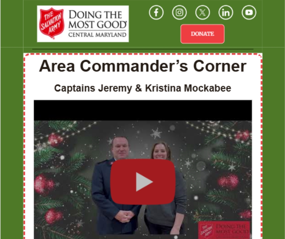 The Salvation Army of Central Maryland tweet media
