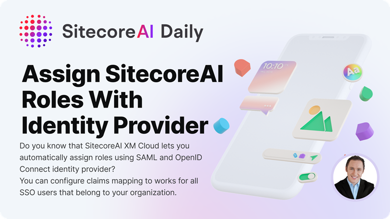 SitecoreMartin's tweet photo. Did you know that the #SitecoreAI #XMCloud lets you autoassign roles with your identity provider?

You can now automatically assign @Sitecore roles to your team members through your identity provider using both #SAML and #OpenID #Connect

Read more here: https://t.co/PniXc3RQLO https://t.co/J9L95Y0Znc